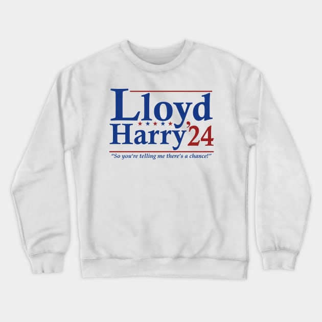 Lloyd and Harry '24 - Election Funny Dumb And Dumber Crewneck Sweatshirt by AnKa Art